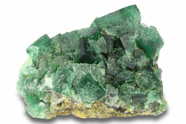 Fluorescent Green Fluorite Cluster - Diana Maria Mine, England #301730